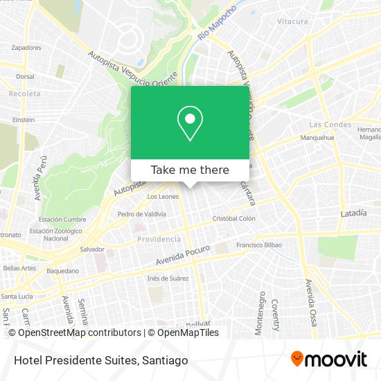 Mapa de Hotel Presidente Suites