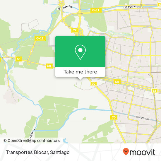 Transportes Biocar map