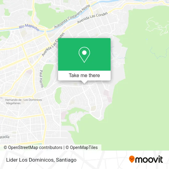 Lider Los Dominicos map