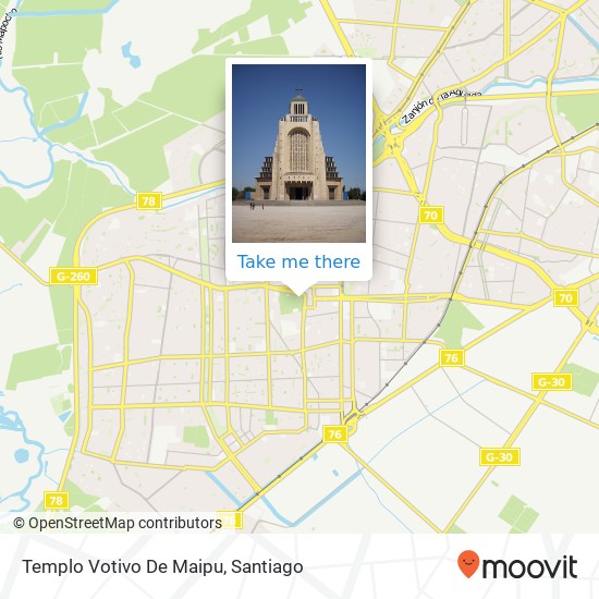 Templo Votivo De Maipu map