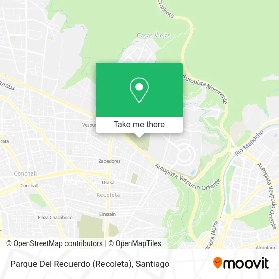 Parque Del Recuerdo (Recoleta) map
