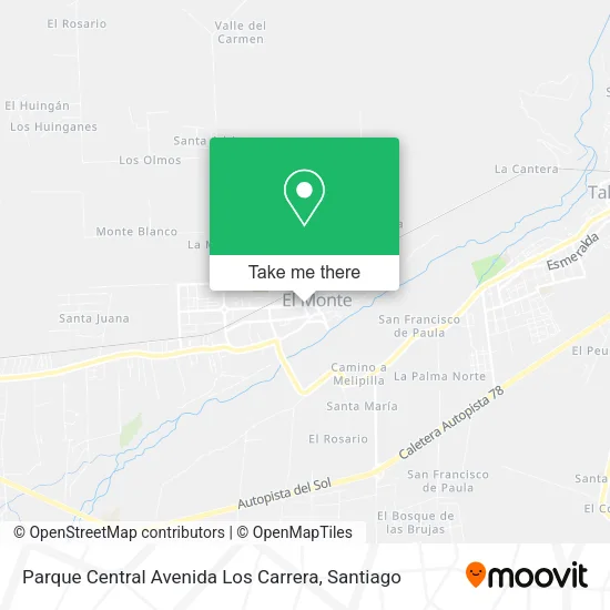 Parque Central Avenida Los Carrera map