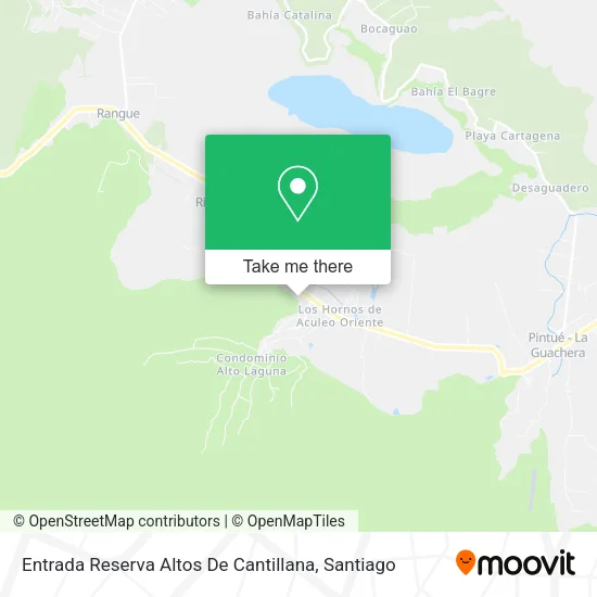 Entrada Reserva Altos De Cantillana map