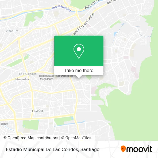 Estadio Municipal De Las Condes map