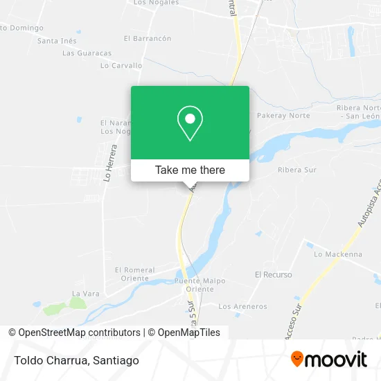Toldo Charrua map