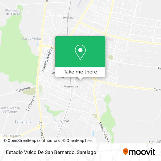 Estadio Vulco De San Bernardo map