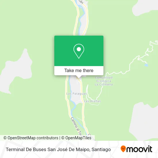 Terminal De Buses San José De Maipo map