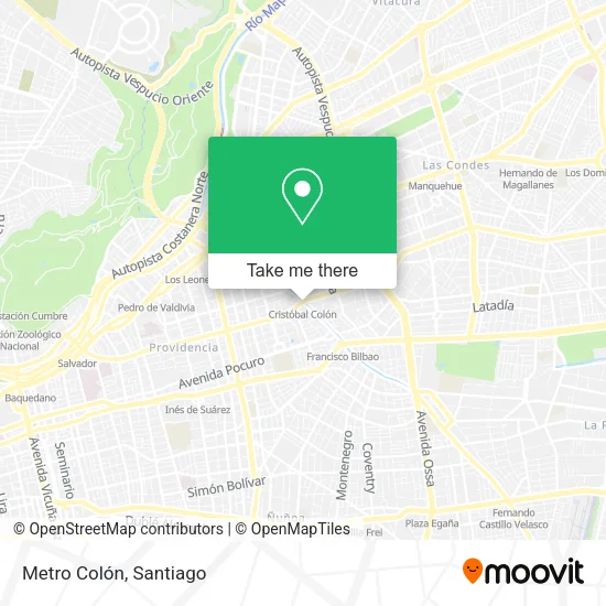 Metro Colón map