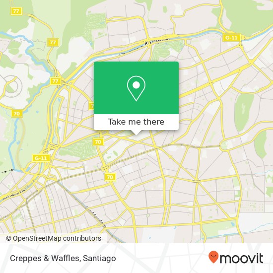 Mapa de Creppes & Waffles