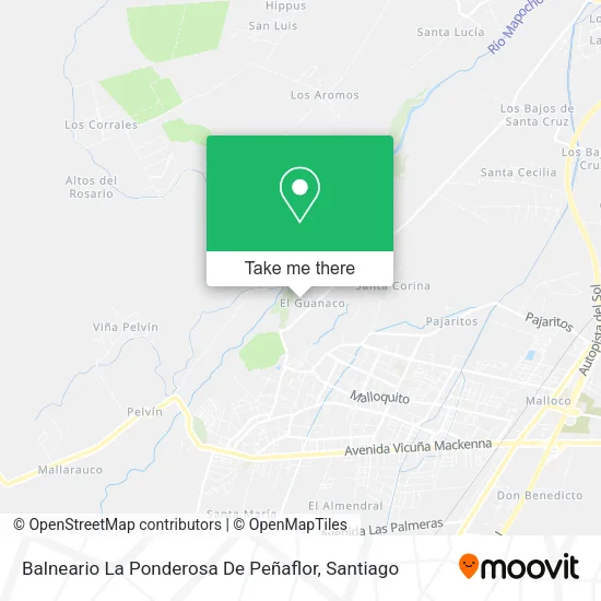 Balneario La Ponderosa De Peñaflor map