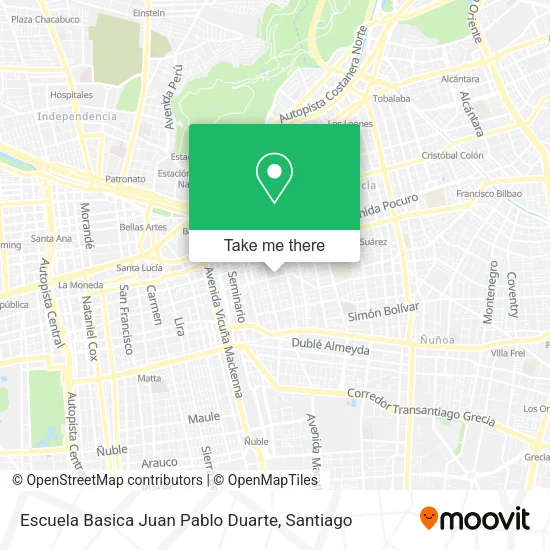 Escuela Basica Juan Pablo Duarte map