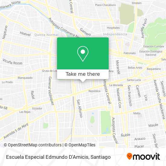 Escuela Especial Edmundo D'Amicis map
