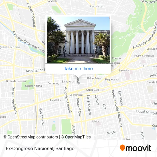 Ex-Congreso Nacional map