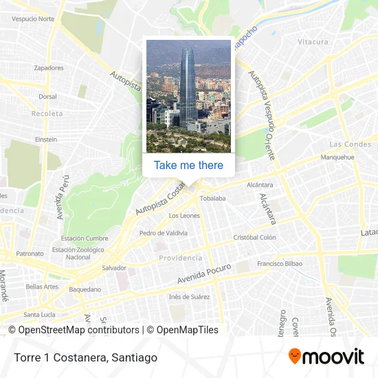 Torre 1 Costanera map