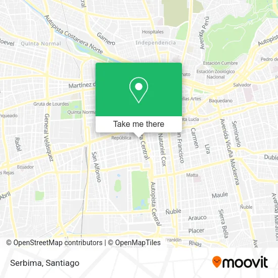 Serbima map