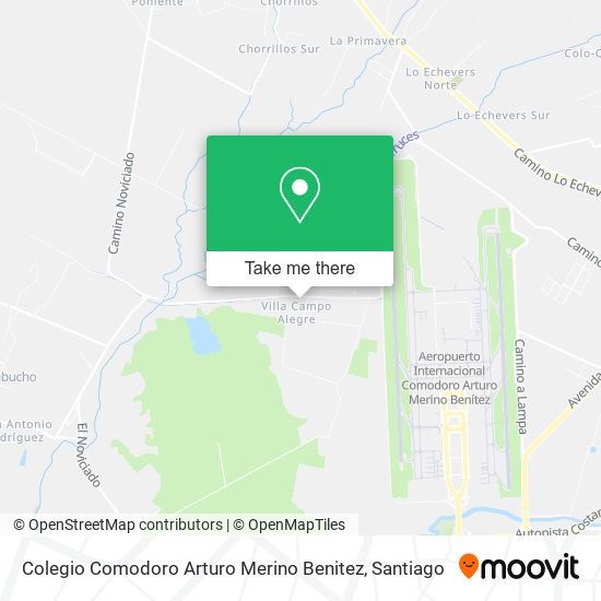 Colegio Comodoro Arturo Merino Benitez map