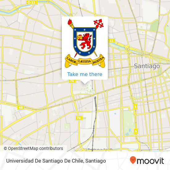 Universidad De Santiago De Chile map