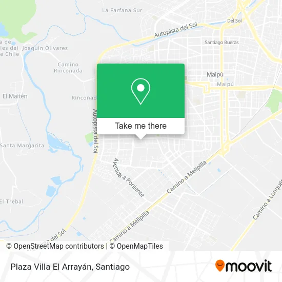 Plaza Villa El Arrayán map
