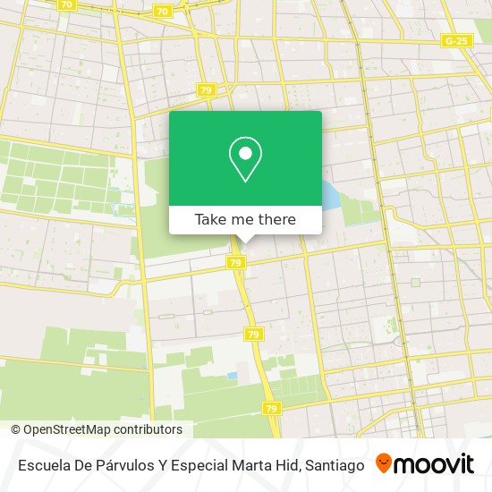 Mapa de Escuela De Párvulos Y Especial Marta Hid