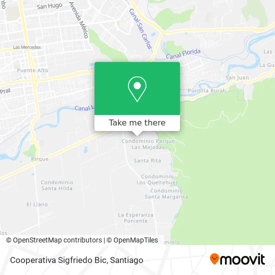 Cooperativa Sigfriedo Bic map