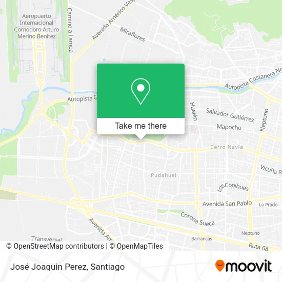 José Joaquin Perez map