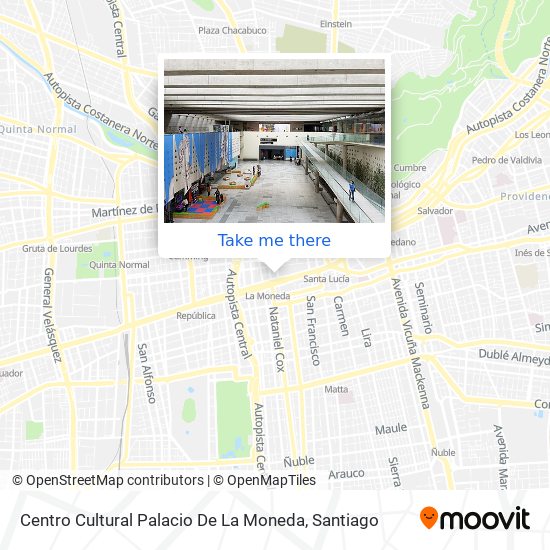 Mapa de Centro Cultural Palacio De La Moneda