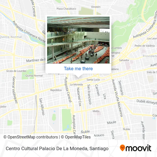 Centro Cultural Palacio De La Moneda map