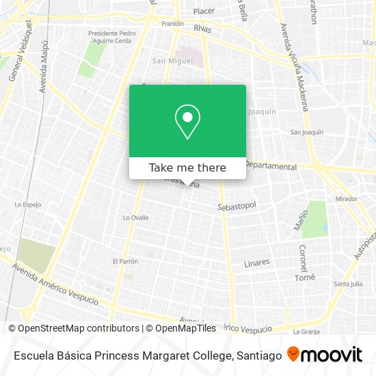 Escuela Básica Princess Margaret College map