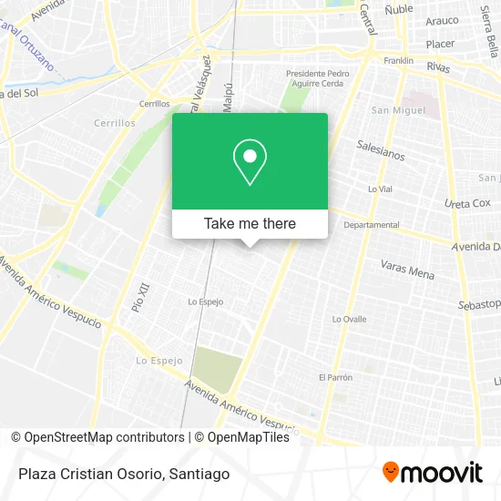 Plaza Cristian Osorio map