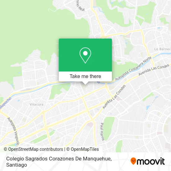 Colegio Sagrados Corazones De Manquehue map