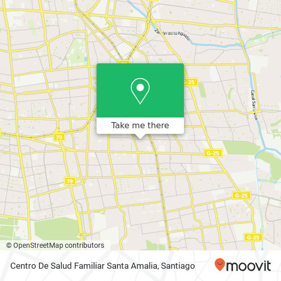 Centro De Salud Familiar Santa Amalia map