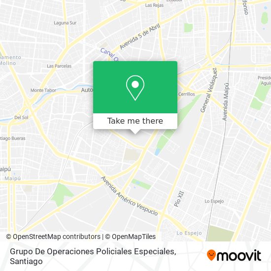 Grupo De Operaciones Policiales Especiales map