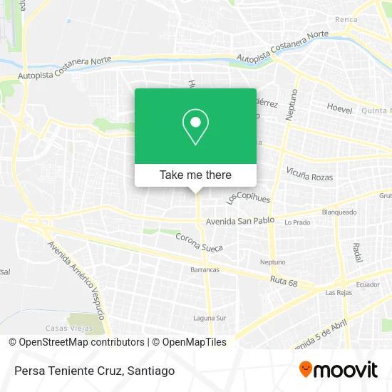 Persa Teniente Cruz map