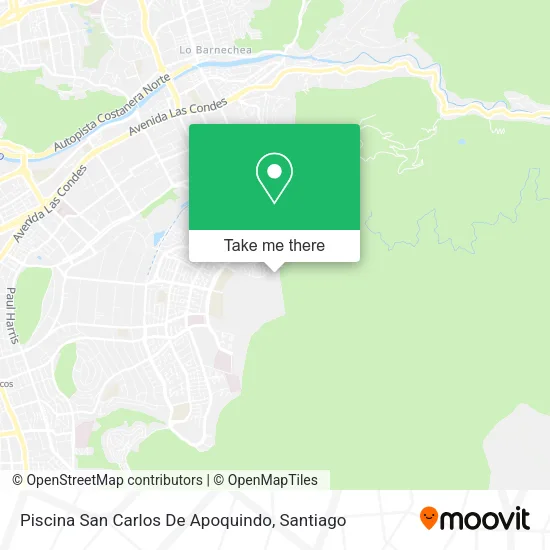 Piscina San Carlos De Apoquindo map
