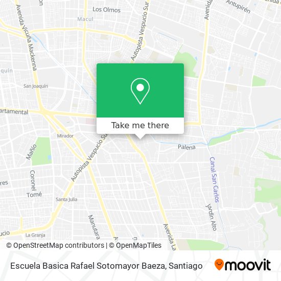 Escuela Basica Rafael Sotomayor Baeza map