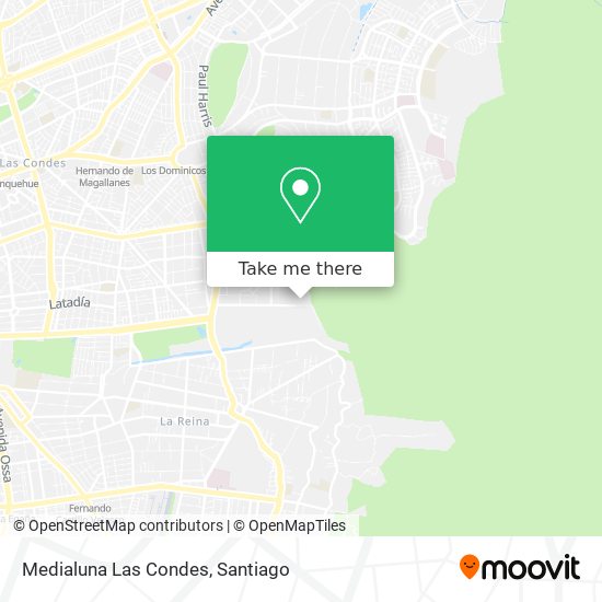 Medialuna Las Condes map