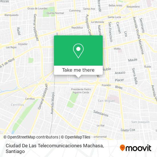 Ciudad De Las Telecomunicaciones Machasa map