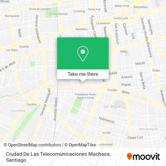 Ciudad De Las Telecomunicaciones Machasa map