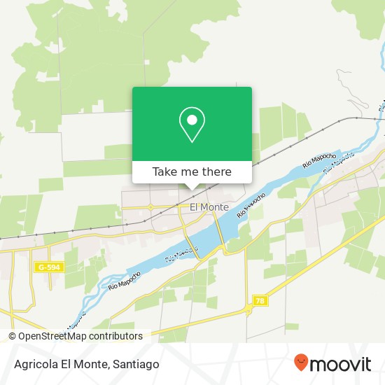 Agricola El Monte map