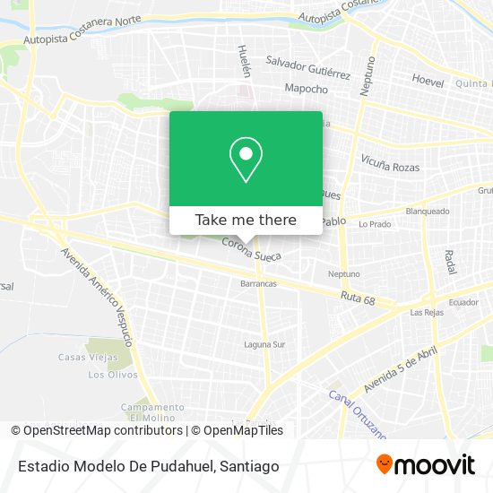 Estadio Modelo De Pudahuel map