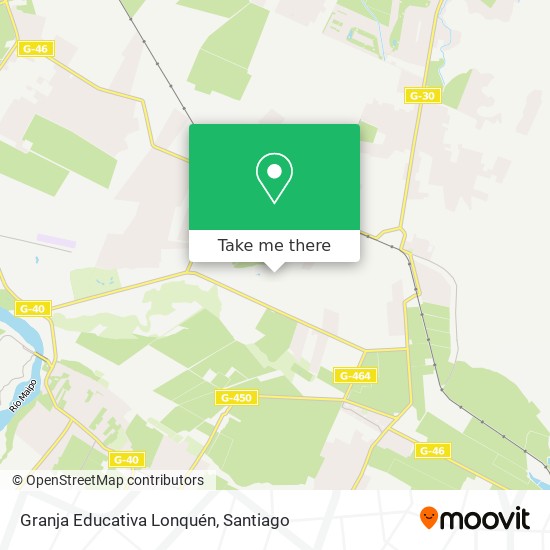 Mapa de Granja Educativa Lonquén