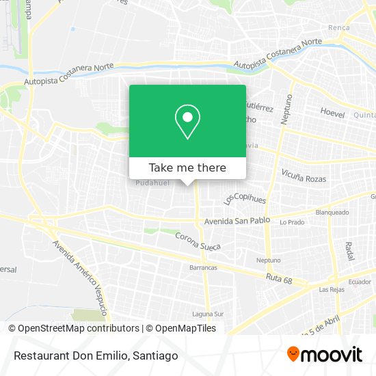 Restaurant Don Emilio map