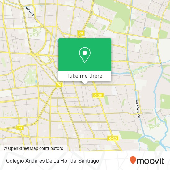 Colegio Andares De La Florida map