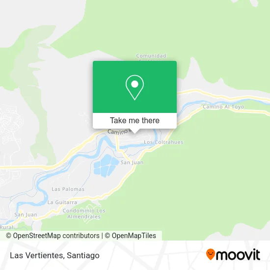 Las Vertientes map