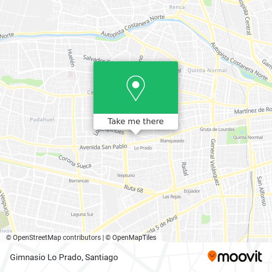 Gimnasio Lo Prado map