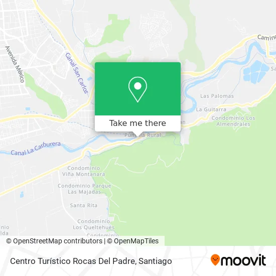 Centro Turístico Rocas Del Padre map