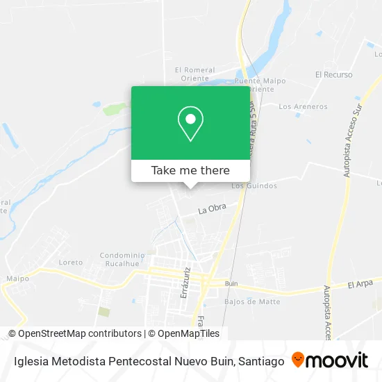 Iglesia Metodista Pentecostal Nuevo Buin map