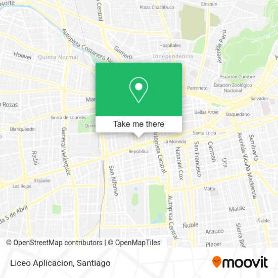 Liceo Aplicacion map