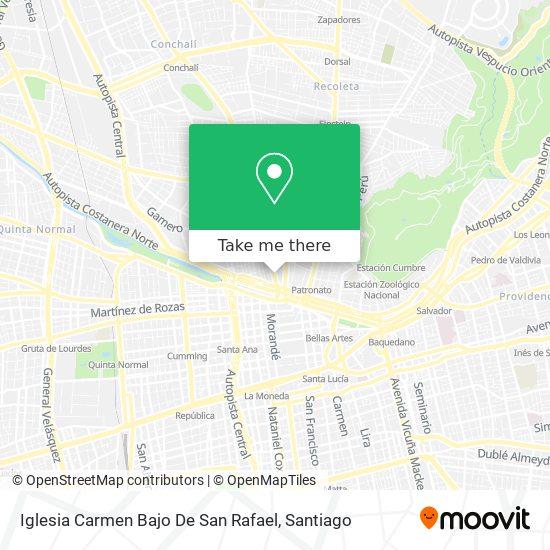 Mapa de Iglesia Carmen Bajo De San Rafael