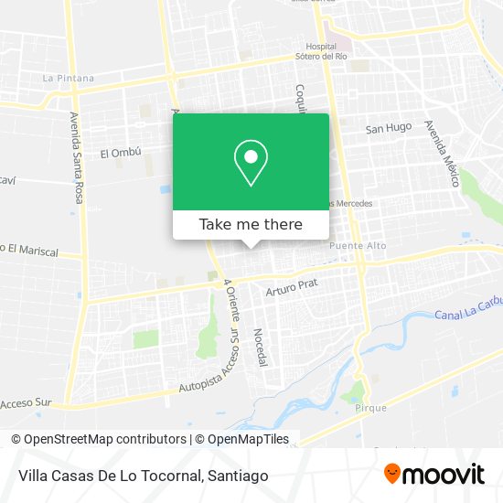 Villa Casas De Lo Tocornal map